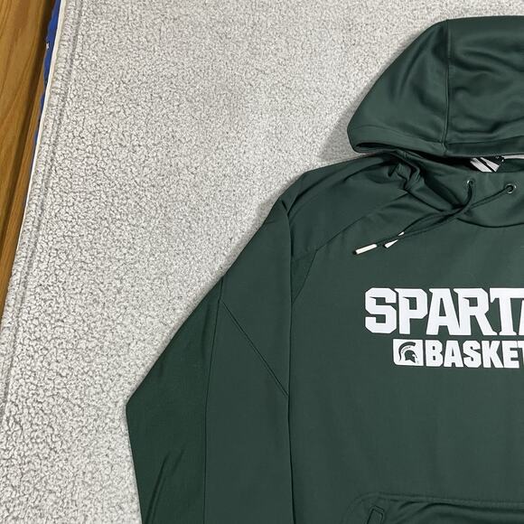 Michigan State Spartans Hoodie Mens Large Nike Elite Sweatshirt Team Issued - Picture 6 of 14